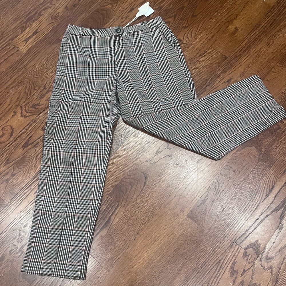 Plaid women's pants